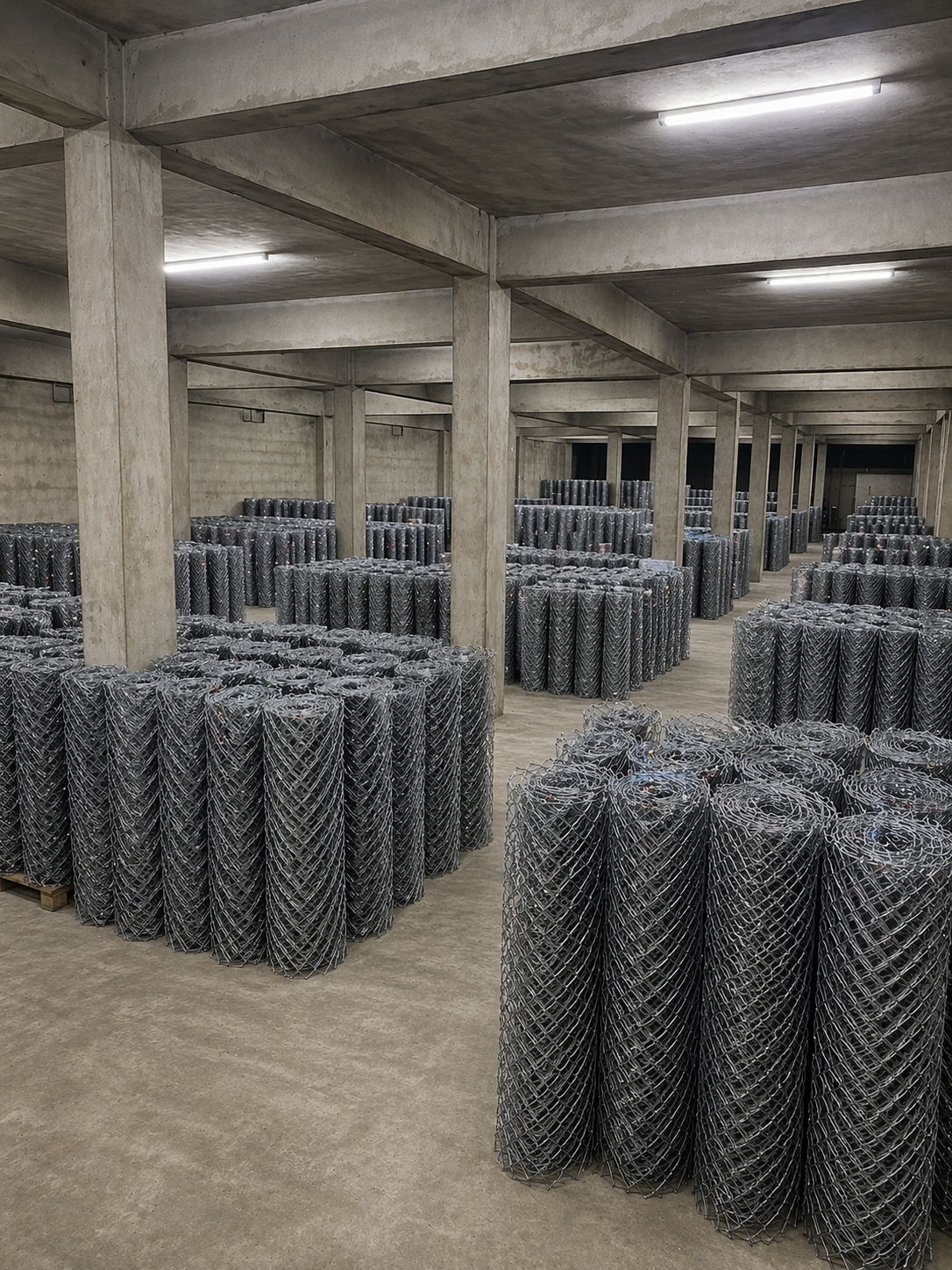 Chain Link Fencing Roll - Galvanized Steel